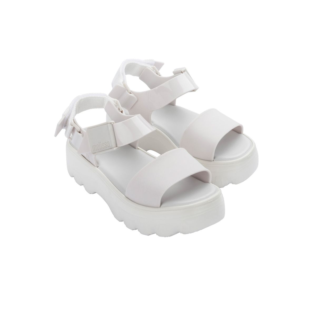 tênis flatform melissa kick off branco