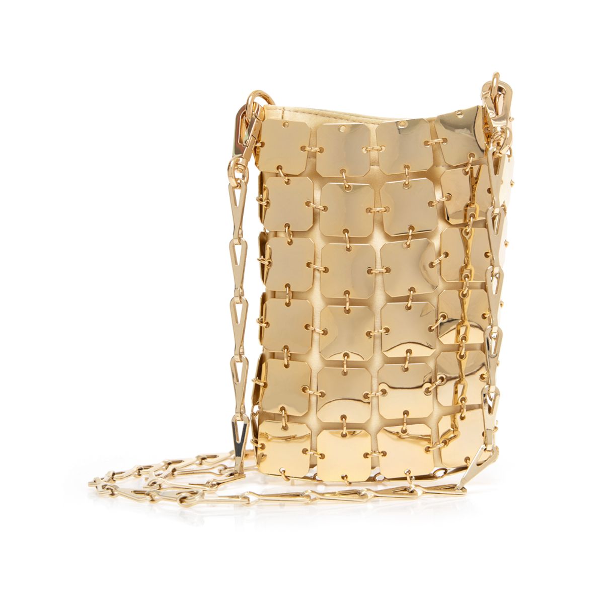 paco rabanne leather bolsa