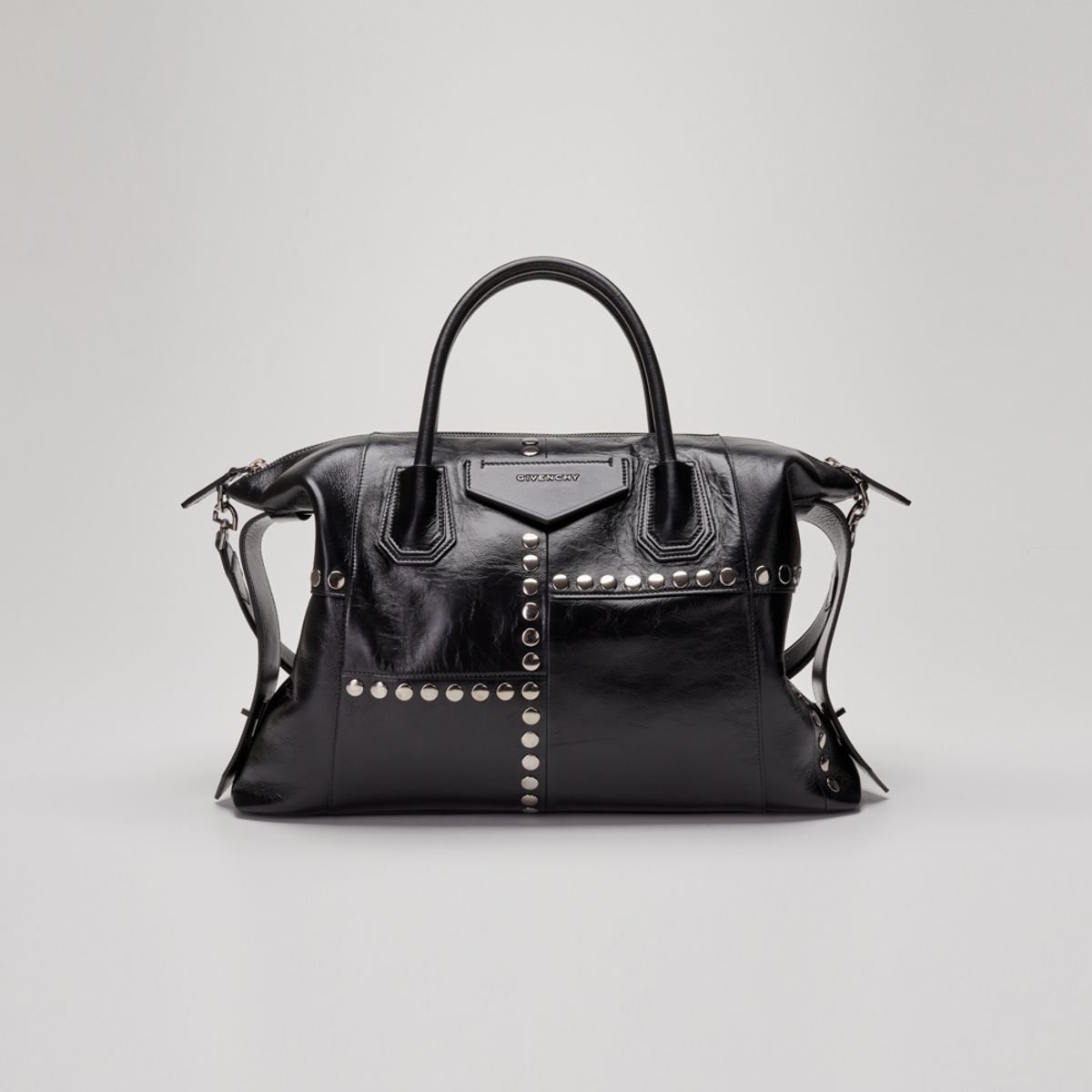 givenchy black croc small antigona bolsa