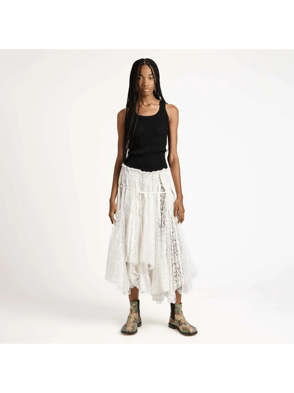 NK — Saia Midi de Renda Jw Anderson