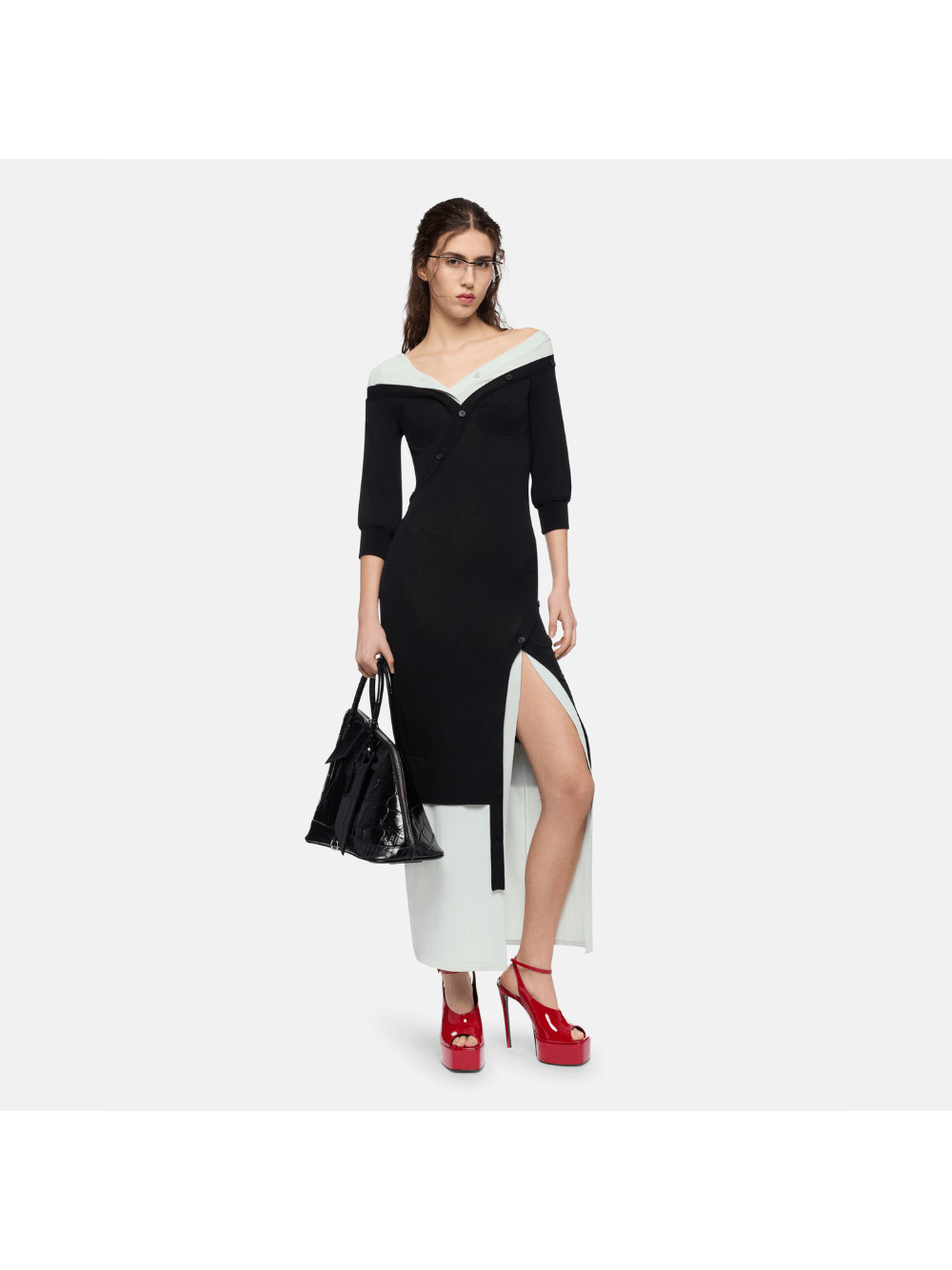 NK — Vestido Midi Fenda The Attico Runway